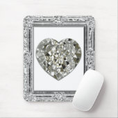 Schönes Herz der Diamanten Mousepad (Mit Mouse)