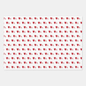 Schönes herz-förmiges Wrapping-Geschenkpapier Geschenkpapier Set (Vorderseite 3)