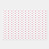 Schönes herz-förmiges Wrapping-Geschenkpapier Geschenkpapier Set (Vorderseite 2)