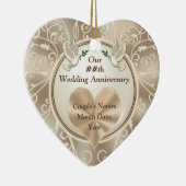 Schönes Herz, Hochzeitsszenarien Keramik Ornament (Rechts)