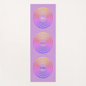 Schönes Herz Mandala Yogamatte (Vorderseite)