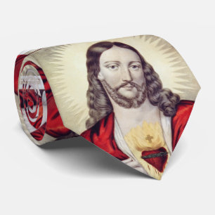 SCHÖNES HERZ VON JESUS NECK TIE KRAWATTE
