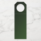 Schönes, herzförmiges Wassertropfen auf der linken Flaschenanhänger (Rückseite)