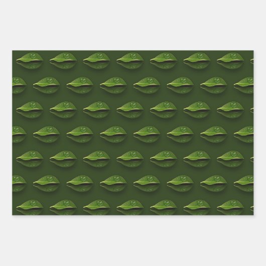 Schönes, herzförmiges Wassertropfen auf der linken Geschenkpapier Set (Vorderseite)