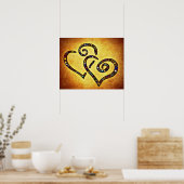 Schönes Herzposter Poster (Küche)