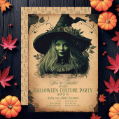 Schönes HexenHalloween-Einladung zweiseitig Einladung