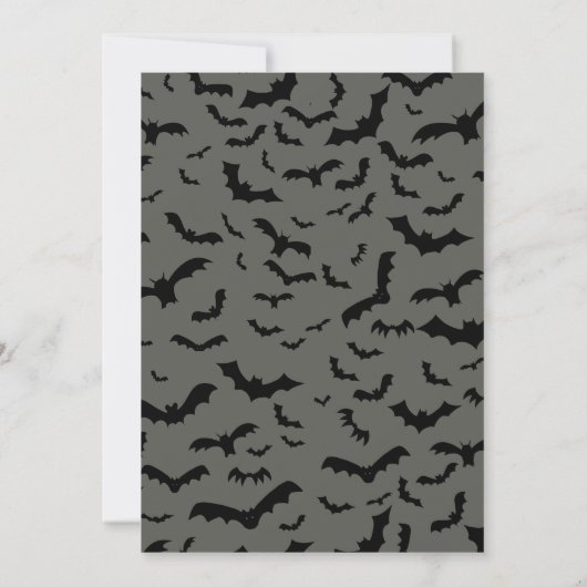 Schönes HexenHalloween-Party Einladung (Rückseite)