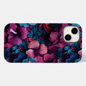 Schönes Hibiskus-Blumenmuster Case-Mate iPhone Hülle (Rückseite (Horizontal))