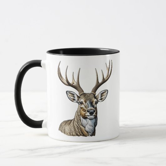 Schönes Hirsch mit Antlern Tasse (Links)