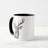 Schönes Hirsch mit Antlern Tasse (Vorderseite Links)