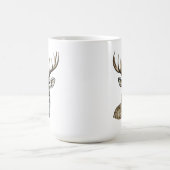 Schönes Hirsch mit Antlern Verwandlungstasse (Zentrum)