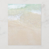 Schönes Hochzeitspapier über den tropischen Ozean (Rückseite)