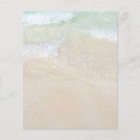 Schönes Hochzeitspapier über den tropischen Ozean (Rückseite)