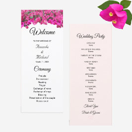 Schönes Hochzeitsprogramm für Blume