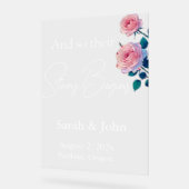 Schönes Hochzeitszeichen Acrylschild (Winkel)