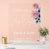 Schönes Hochzeitszeichen Acrylschild (Hochzeit)