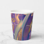 Schönes Holographic Sweet 16 Paper Cups Pappbecher (Rechts)