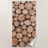 schönes Holz Strandtuch (Vorderseite)