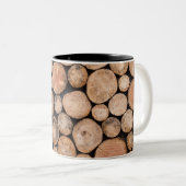 schönes Holz Zweifarbige Tasse (VorderseiteRechts)