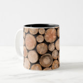 schönes Holz Zweifarbige Tasse (Vorderseite Links)