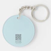 Schönes Holzkreuz Personalisiert Schlüsselanhänger (Rückseite)