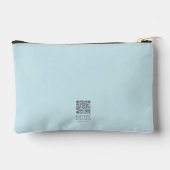 Schönes Holzkreuz Verse Personalisiert Zubehörtasche (Rückseite)