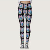 Schönes Huhn und Blume Leggings (Vorderseite)