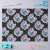 Schönes Huhn und Blume Seidenpapier (Basteln)