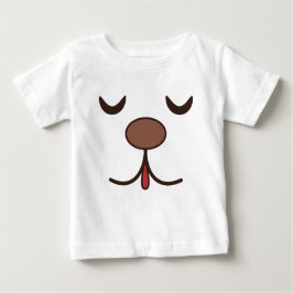 Schönes Hundegesicht weiß Baby T-shirt