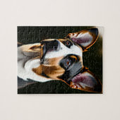 Schönes Hundeportrait Puzzle (Horizontal)