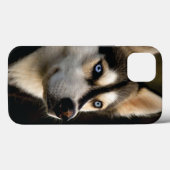 Schönes Husky Throw Kissen Case-Mate iPhone Hülle (Rückseite (Horizontal))