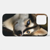 Schönes Husky Throw Kissen Case-Mate iPhone Hülle (Rückseite (Horizontal))