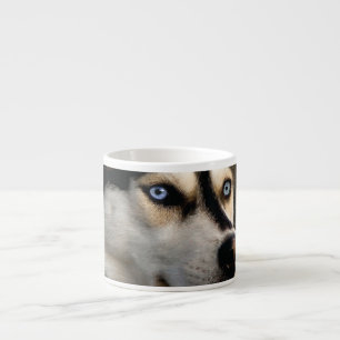 Schönes Husky Throw Kissen Espressotasse
