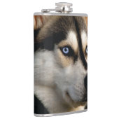Schönes Husky Throw Kissen Flachmann (Rechts)