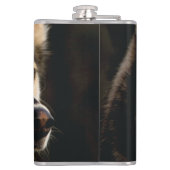 Schönes Husky Throw Kissen Flachmann (Rückseite)