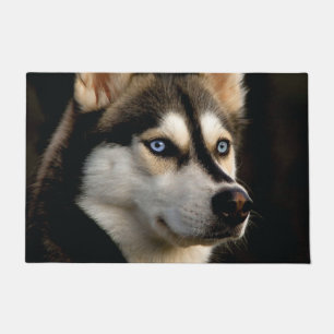 Schönes Husky Throw Kissen Fußmatte