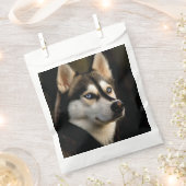 Schönes Husky Throw Kissen Geschenktütchen (Ausgeschnitten)