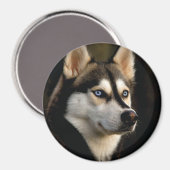 Schönes Husky Throw Kissen Magnet (Vorderseite/Rückseite)