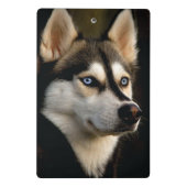 Schönes Husky Throw Kissen Mini Klemmbrett (Rückseite)