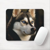 Schönes Husky Throw Kissen Mousepad (Mit Mouse)