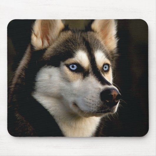 Schönes Husky Throw Kissen Mousepad (Vorne)