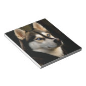 Schönes Husky Throw Kissen Notizblock (angewinkelt)