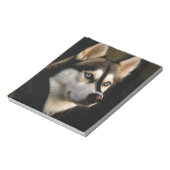 Schönes Husky Throw Kissen Notizblock (Rotiert)
