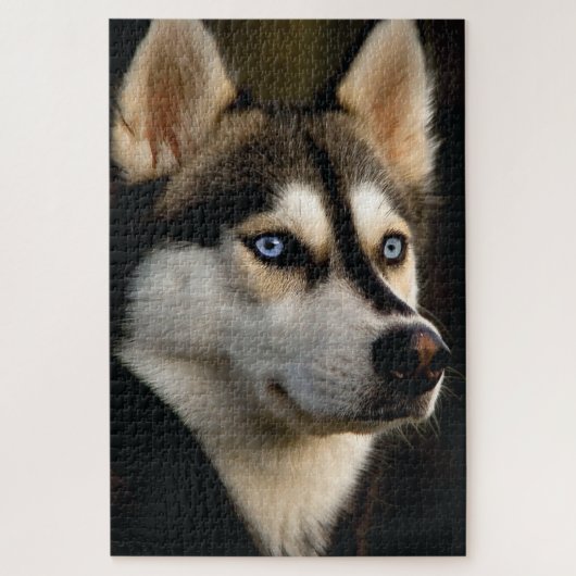 Schönes Husky Throw Kissen Puzzle (Vertikal)