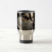 Schönes Husky Throw Kissen Reisebecher (Mittel)
