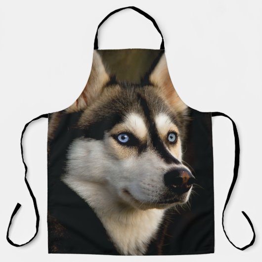 Schönes Husky Throw Kissen Schürze (Vorderseite)