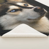 Schönes Husky Throw Kissen Sherpadecke (3/4)