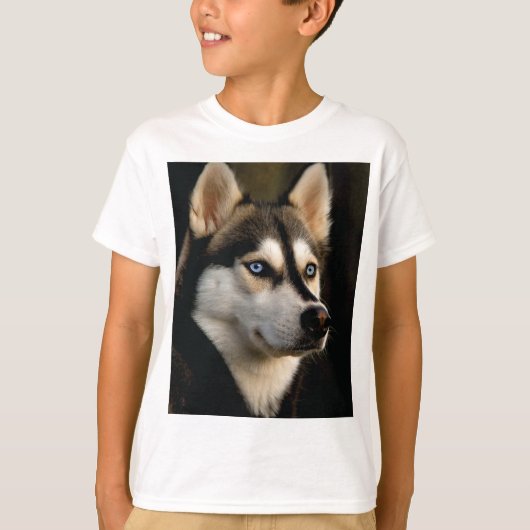 Schönes Husky Throw Kissen T-Shirt (Vorderseite)