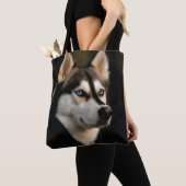 Schönes Husky Throw Kissen Tasche (Von Nahem)