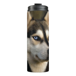 Schönes Husky Throw Kissen Thermosbecher